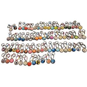 Wholesale 75 Initial Bottle Cap Resin Keychains Alphabet Handmade